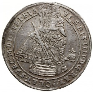 talar 1638, Toruń; małe cyfry daty; Aw: Półpostać króla...