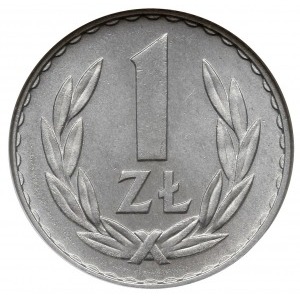 1 złoty 1957, Warszawa; Parchimowicz 213a; moneta w pud...