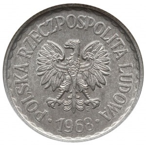 1 złoty 1968, Warszawa; Parchimowicz 213e; moneta w pud...