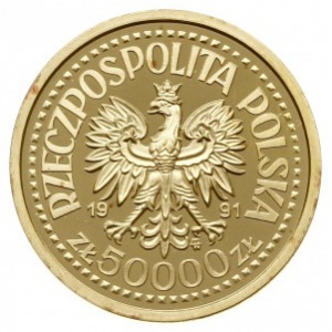 zestaw monet z Janem Pawłem II - 200.000, 100.000 i 50....