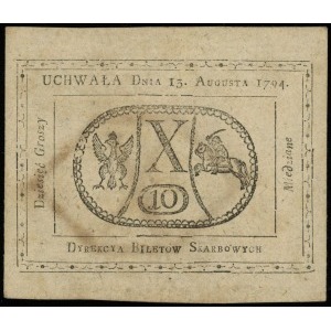 10 groszy miedziane 13.08.1794; Lucow 40 (R1), Miłczak ...