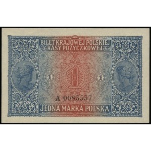 1 marka polska 9.12.1916; jenerał, seria A, numeracja 0...