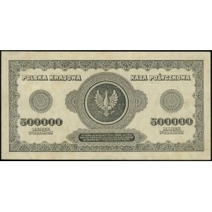 500.000 marek polskich 30.08.1923; seria X, numeracja 0...