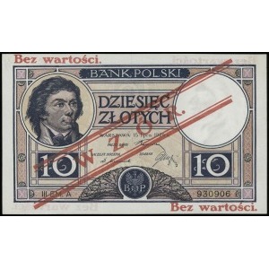 10 złotych 15.07.1924; III emisja, seria A, numeracja 9...