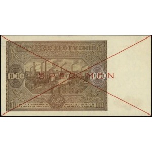 1.000 złotych 15.01.1946, seria N, numeracja 1234567 / ...