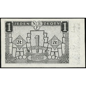1 złoty 1.07.1948, seria AB, numeracja 1234567, z pomni...
