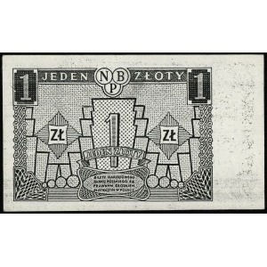 1 złoty 1.07.1955, seria AB, numeracja 1234567, z Pałac...