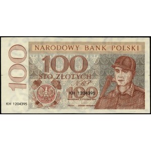 100 złotych 2.01.1965; seria KH, numeracja 1204395, nie...