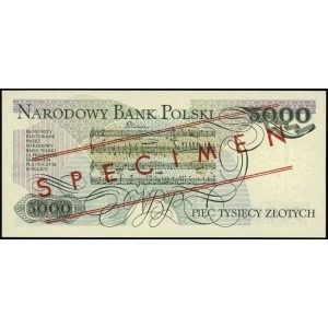 5.000 złotych 1.06.1982, WZÓR, seria A, numeracja 00000...