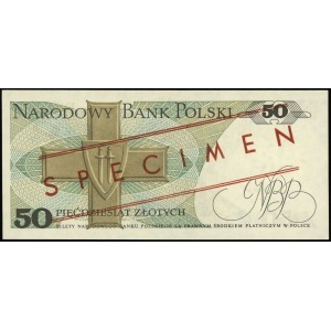50 złotych 1.12.1988, WZÓR, seria GB, numeracja 0000000...