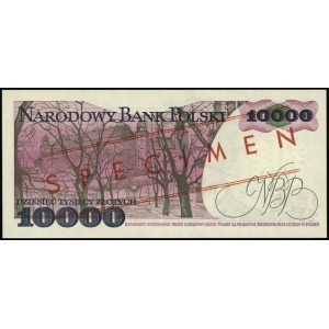 10.000 złotych 1.12.1988, WZÓR, seria W, numeracja 0000...