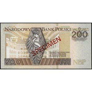 200 złotych 25.03.1994, WZÓR, seria AA, numeracja 00000...