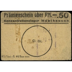 Konzentrationslager Mauthausen; Prämienschein (bon) na ...