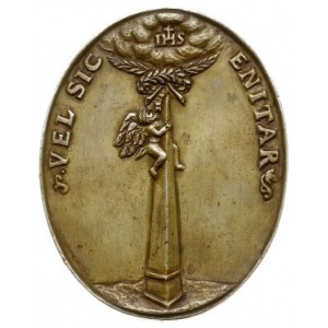 medal owalny 1610-1619; Aw: Popiersie królewicza Władys...