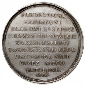 medal autorstwa Jana Ligbera z 1808 r., wybity z okazji...