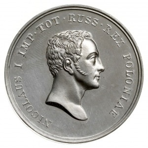 medal autorstwa Majnerta z 1829 r, wybity z okazji koro...
