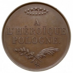 medal autorstwa Barre’a po 1831 roku, wybity nakładem K...