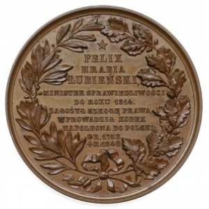 medal autorstwa Minheymera ok. 1848 r., poświęcony mini...