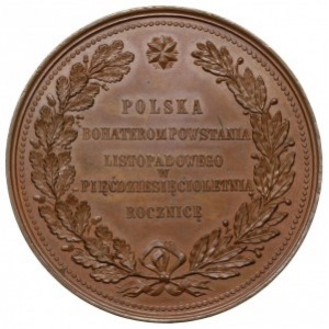 medal autorstwa W. A. Malinowskiego z 1880 r. wybity na...