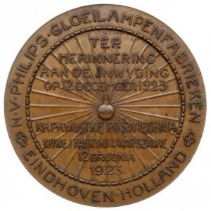 medal autorstwa Jana Knedlera z 1923 r. wybity na otwar...