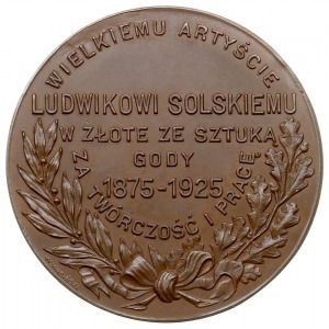 medal autorstwa Wincentego Wabińskiego z 1925 r, wybity...