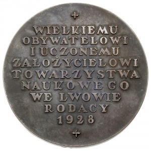 medal autorstwa Piotra Wojtowicza z 1928 r. wybity dla ...