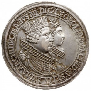 Klaudia Medycejska- żona Leopolda V, dwutalar bez daty ...