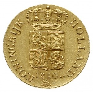 dukat 1810, Utrecht; Fr. 322, Delm. 1180; złoto 3.51 g,...