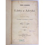 WYDANIE I - SIENKIEWICZ Henryk - LISTY Z AFRYKI - Warszawa 1893