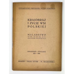 KRAJOBRAZ I ŻYCIE WSI POLSKIEJ - KATALOG WYSTAWY 1953