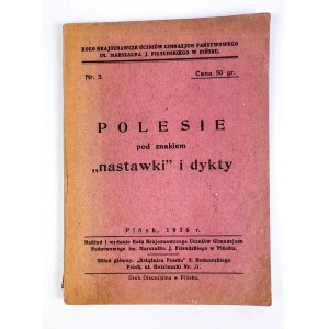POLESIE POD ZNAKIEM NASTAWKI I DYKTY - Pińsk 1936