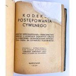 STĘPCZYŃSKI Marian i WALEWSKI Sylweriusz - KODEKS POSTĘPOWANIA CYWILNEGO - Warszawa 1939