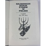 TOMASZEWSKI Jerzy - NAJNOWSZE DZIEJE ŻYDÓW W POLSCE - Warszawa 1993