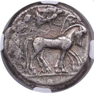 Sicily, Syracuse AR Tetradrachm c. 480-475 BC - NGC VF