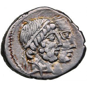 Roman Republic AR Denarius - Marcia. Caius Marcius Censorinus (88 BC)