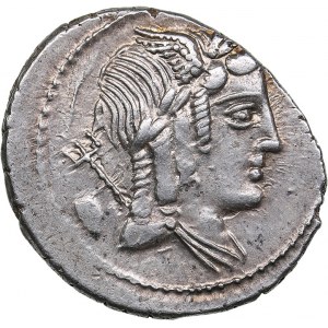 Roman Republic AR Denarius - Julia. L. Julius Bursio (85 BC)