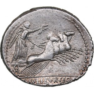 Roman Republic AR Denarius - Julia. L. Julius Bursio (85 BC)