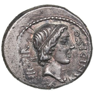 Roman Republic, Rome AR Denarius - Q. Sicinius and C. Coponius (ca. 49 BC)