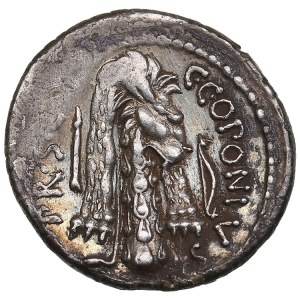 Roman Republic, Rome AR Denarius - Q. Sicinius and C. Coponius (ca. 49 BC)