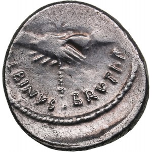 Roman Republic AR Denarius - Postumia. Postumius Albinus Bruti F. (48 BC)