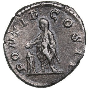 Roman Empire AR Denarius - Geta, as Caesar (198-209 AD)