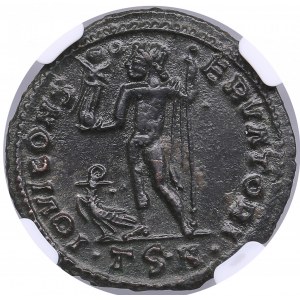 Roman Empire, Thessalonica Bi Reduced Nummus - Licinius I (308-324 AD) - NGC AU