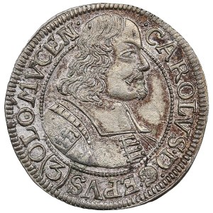 Austria, Bishopric of Olomouc 3 kreuzer 1670 - Karl II von Liechtenstein (1664-1695)