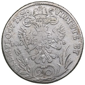 Austria 20 Kreuzer 1772 R-EVMD - Joseph II (1765-1790)