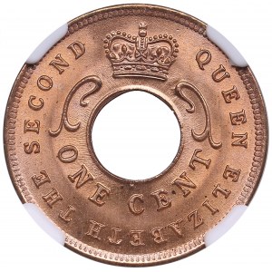British East Africa 1 cent 1956 H - NGC MS 66 RD