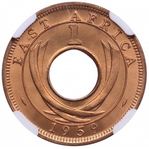 British East Africa 1 cent 1959 KN - NGC MS 67 RD