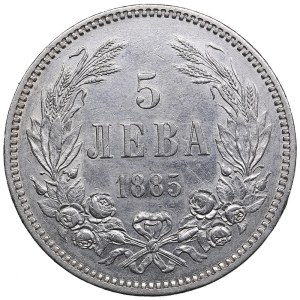Bulgaria 5 leva 1885