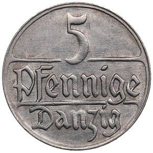 Danzig, Poland 5 pfennig 1923