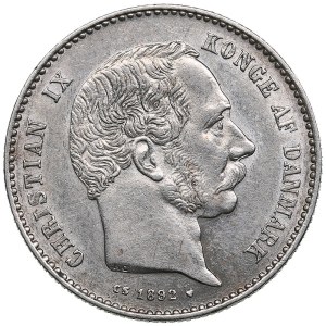 Denmark 1 krone 1892