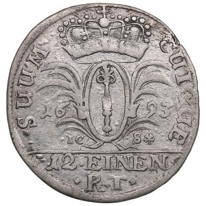 Germany, Brandenburg-Prussia 1/12 Thaler 1693 IC-S - Friedrich III (1688-1701)